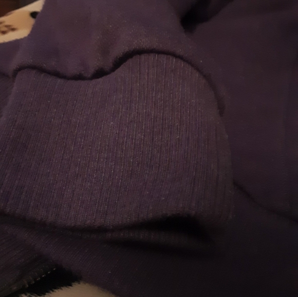 Old Navy Sherpa Lined Zip Front Hoodie Purple Sequin Woman's XL - Picture 9 of 9